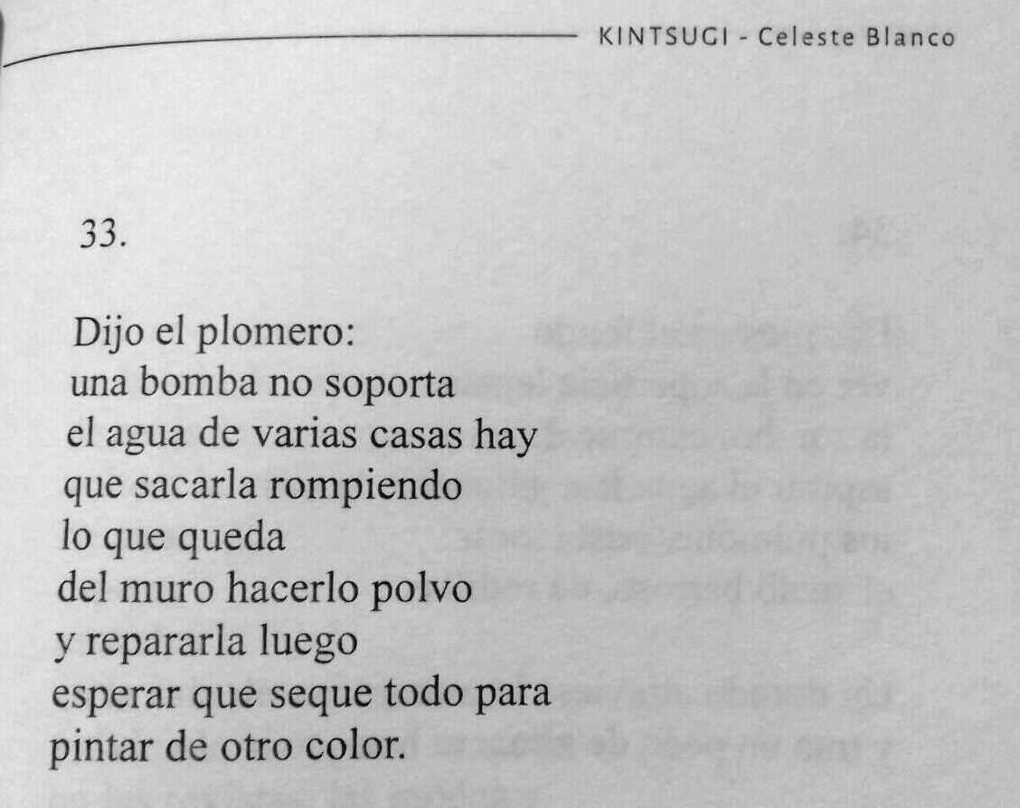 Kintsugi Celeste Blanco Poemas