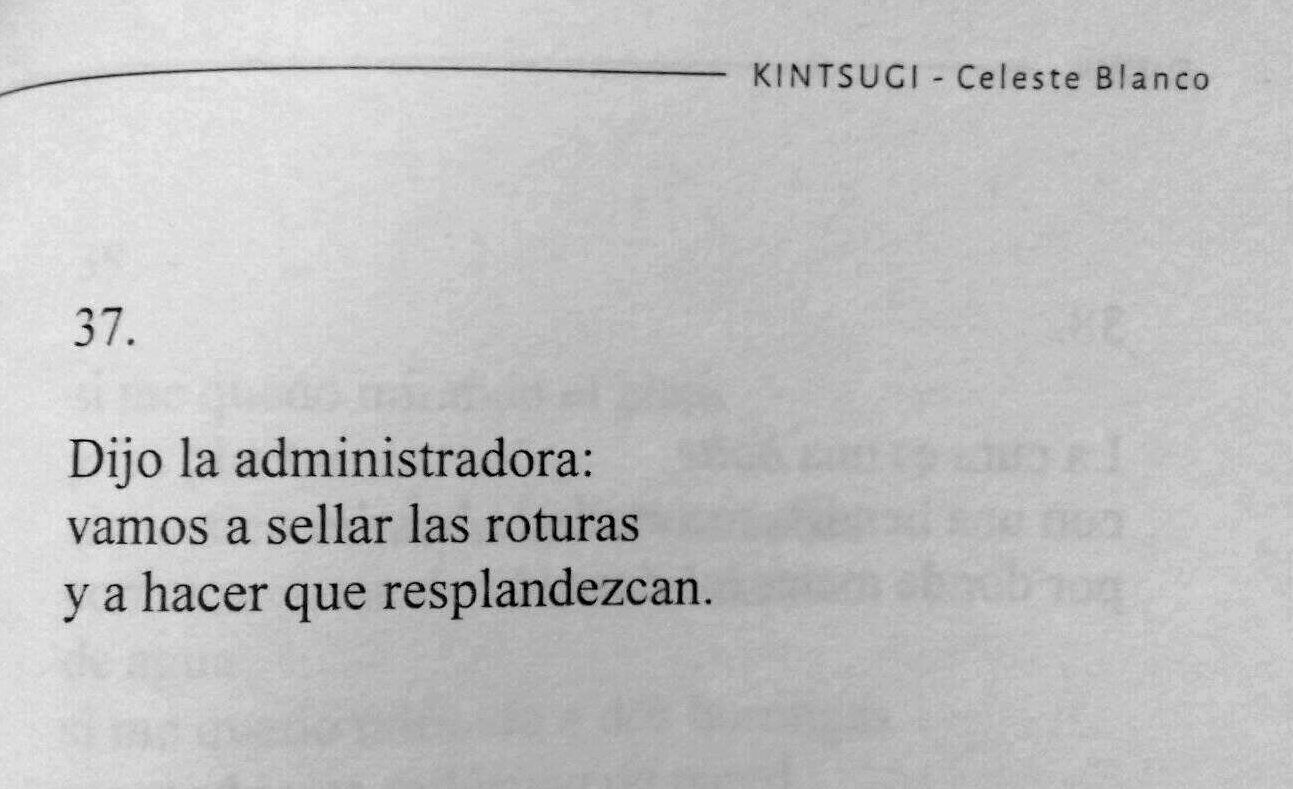 Kintsugi Celeste Blanco Poemas